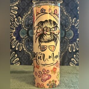 NEW- Fur Mama 20 oz stainless steel tumbler.